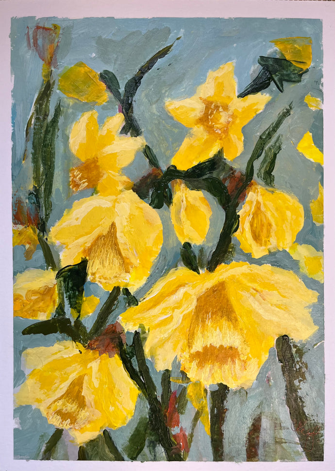 Daffodils painting created to raise funds for Daffodil Day 2024