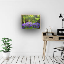 Load image into Gallery viewer, Room setting - cream background. desk. Lamp. Painting in a frame on wall 