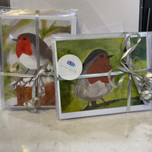 Load image into Gallery viewer, two packs of Robin cards, tied together with silver ribbon and a bow
